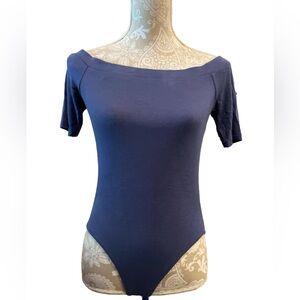 Ambiance Women’s Size Medium Blue Off The Shoulder Body Suit